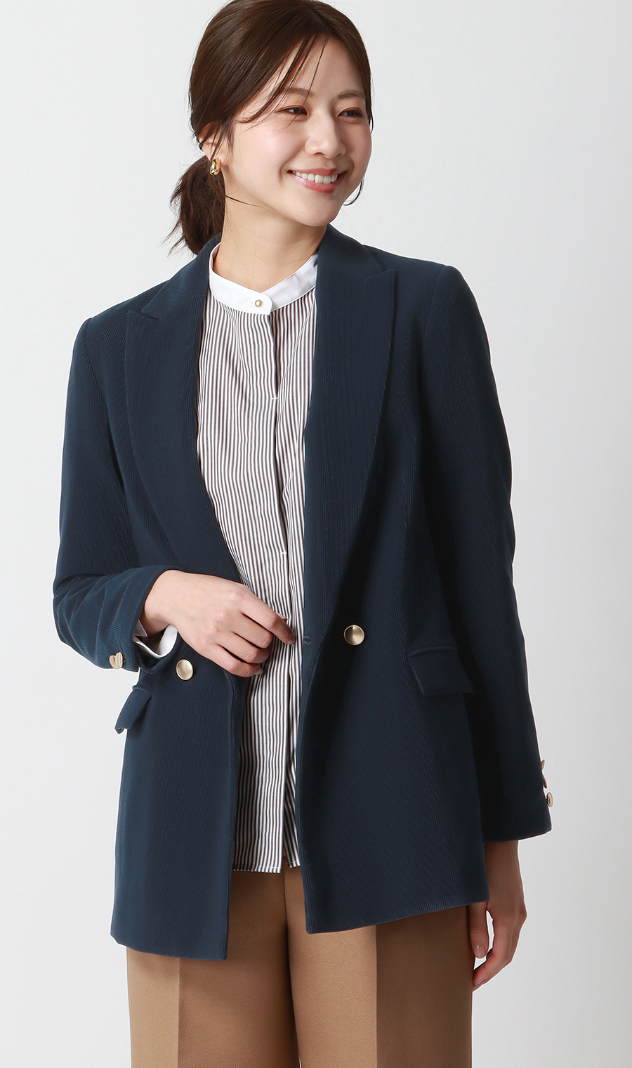 2ボタンダブルジャケット【コーデュロイ】 (AJW5191-C) | ANCHOR