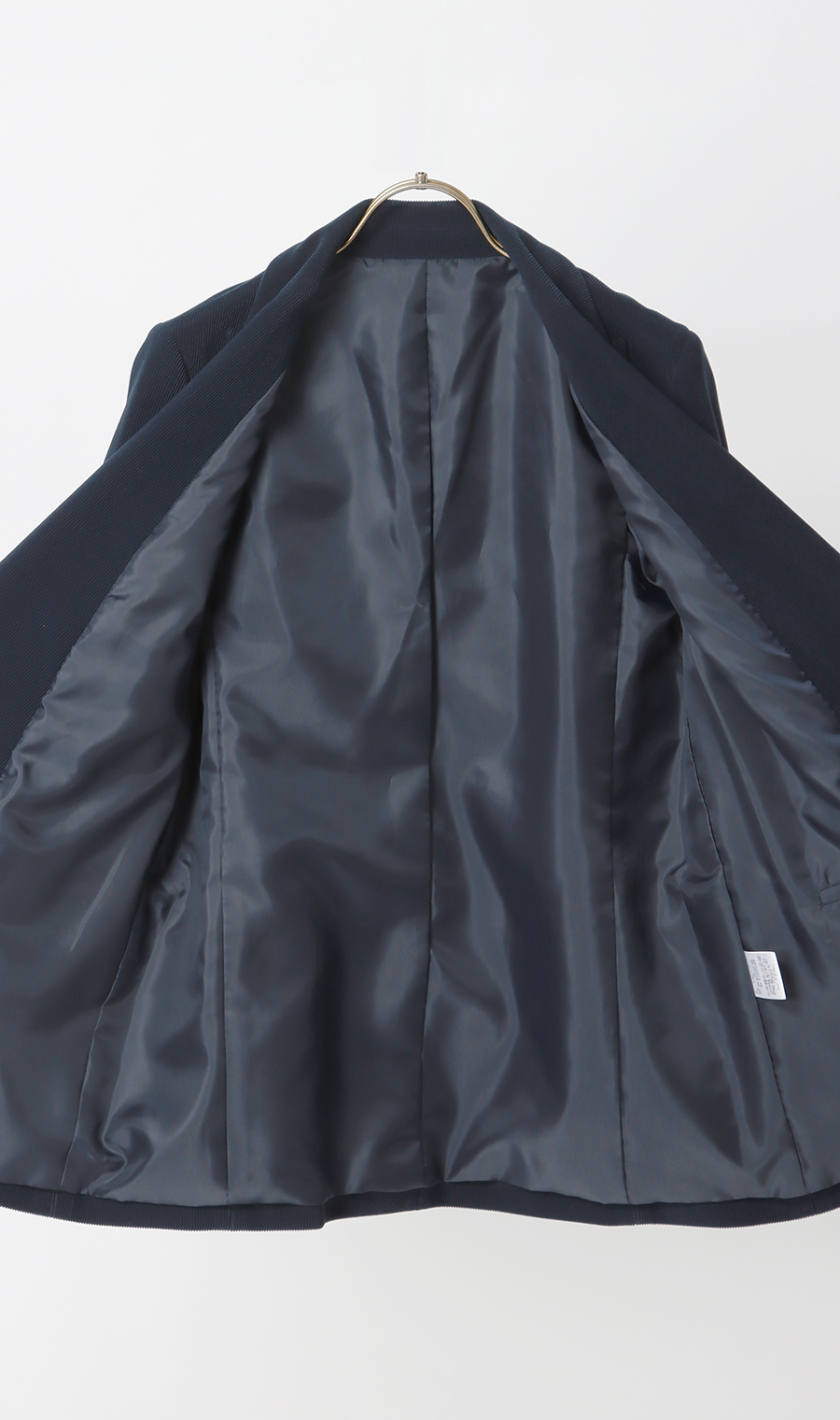 2ボタンダブルジャケット【コーデュロイ】 ネイビー L