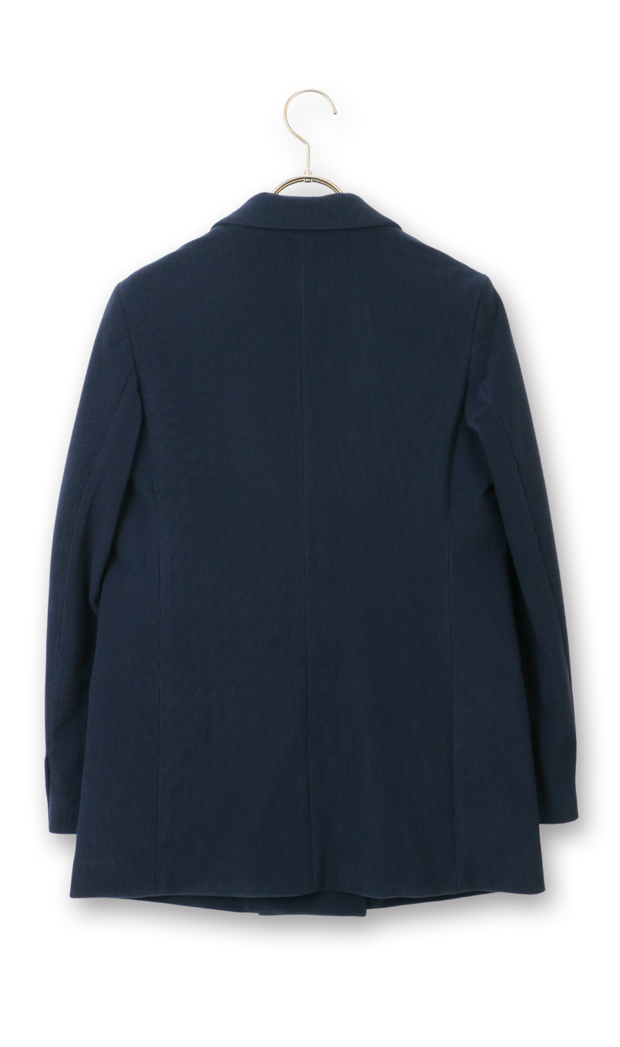 2鈕扣雙層外套 【燈芯絨】 藏青色M