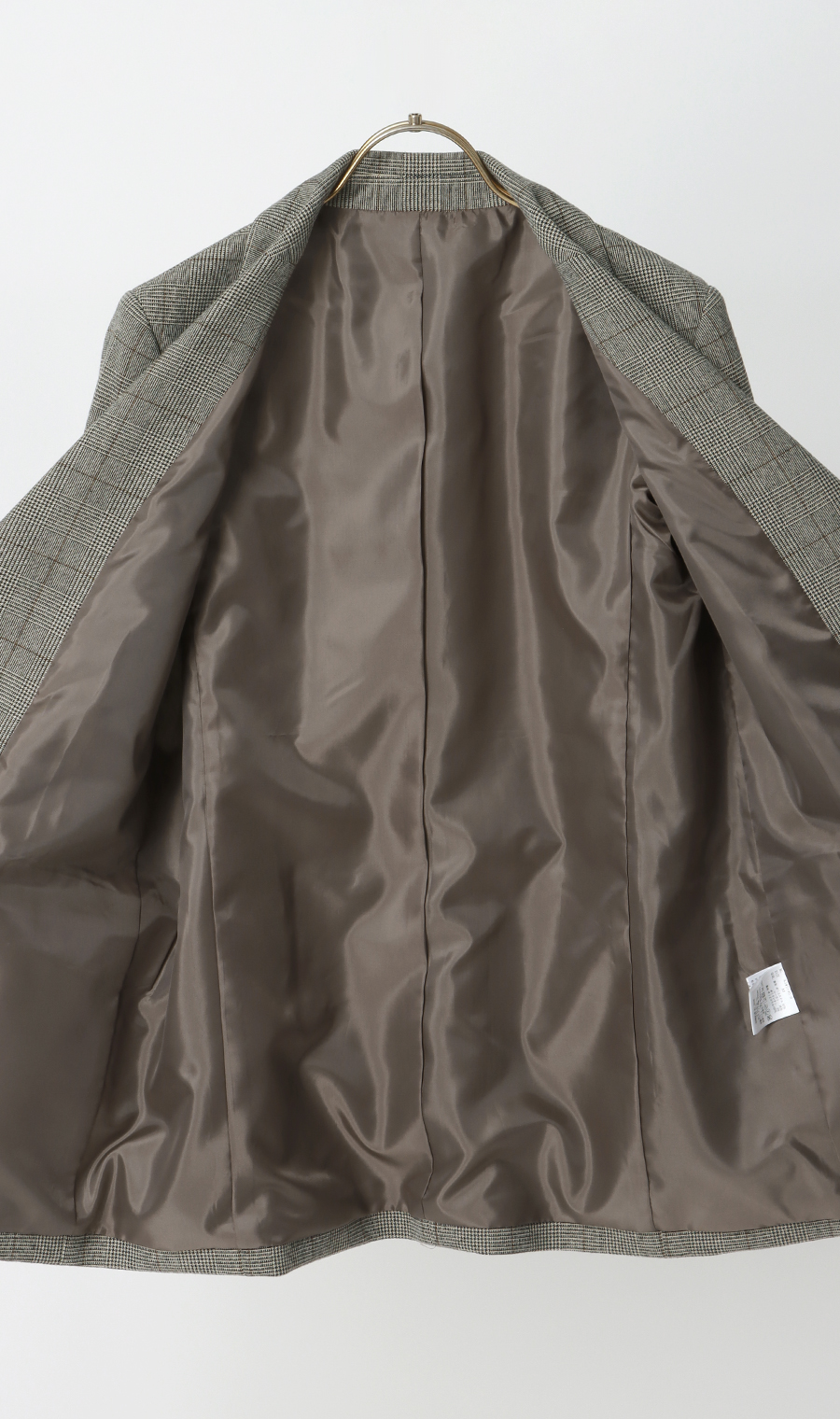 2扣雙夾克棕色M