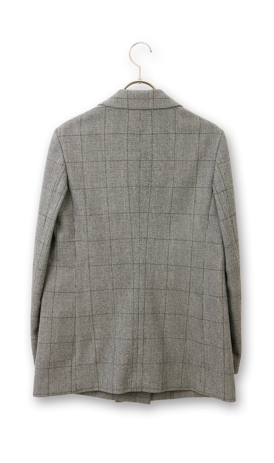 2扣雙夾克棕色M