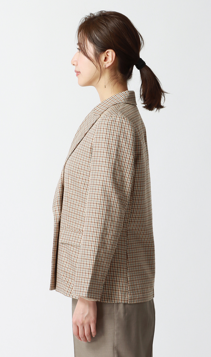 2ボタンダブルジャケット【ウォッシャブル】 (AJW5554-E