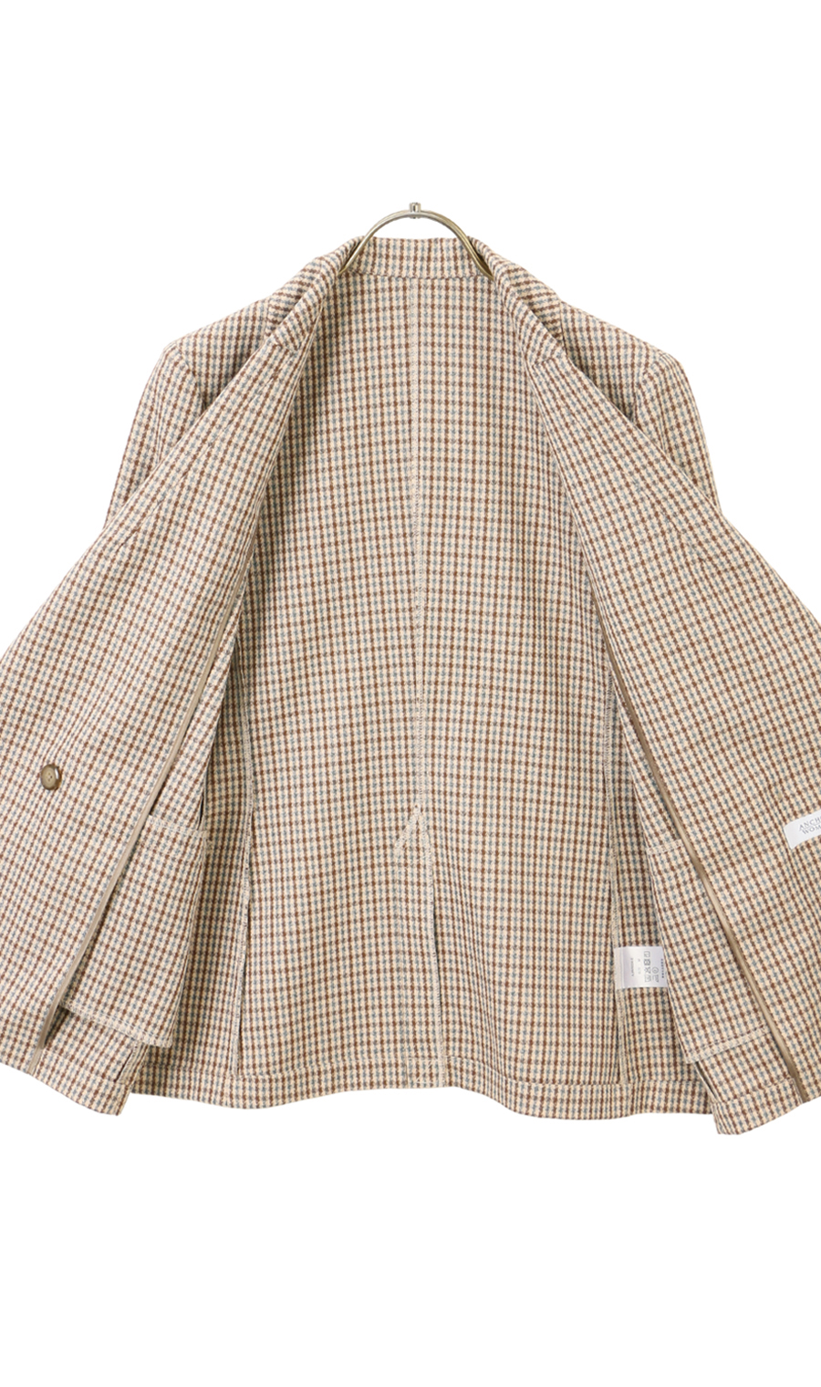 2ボタンダブルジャケット【ウォッシャブル】 ブラウン M