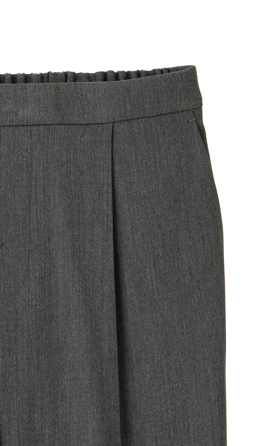 テーパードパンツ【裏起毛】【裾上げ済み】 チャコール S