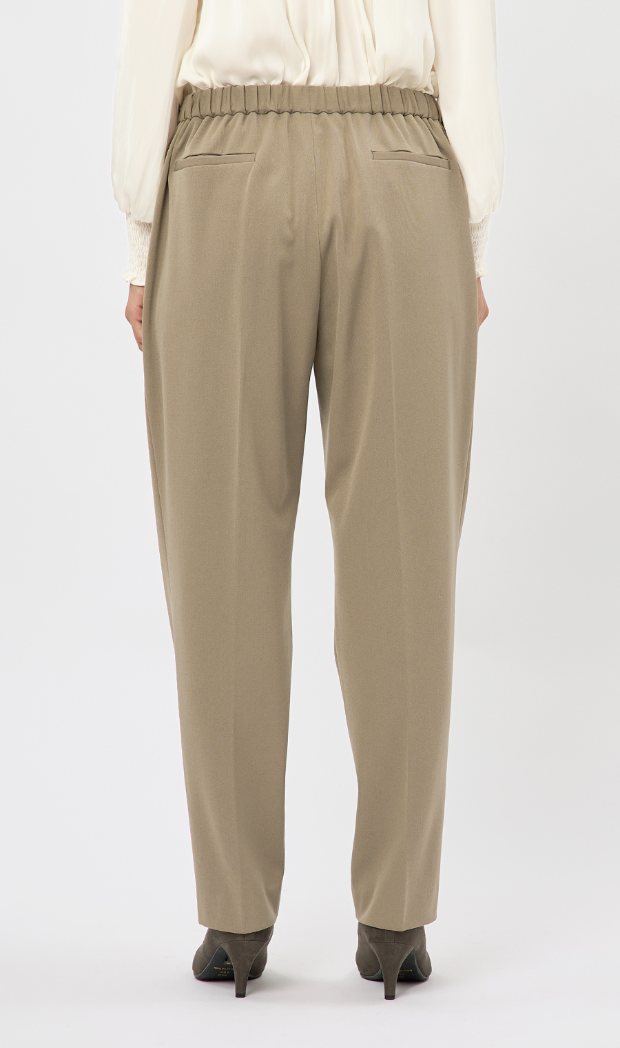 テーパードパンツ【裏起毛】【裾上げ済み】 モカ S