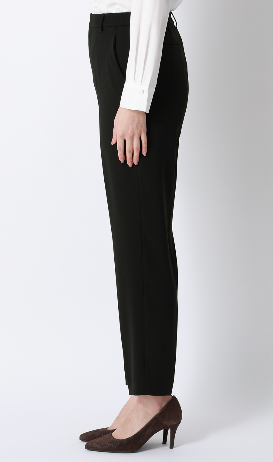 わたしの推しパン【テーパードパンツ】【裾上げ済み】 ブラック S