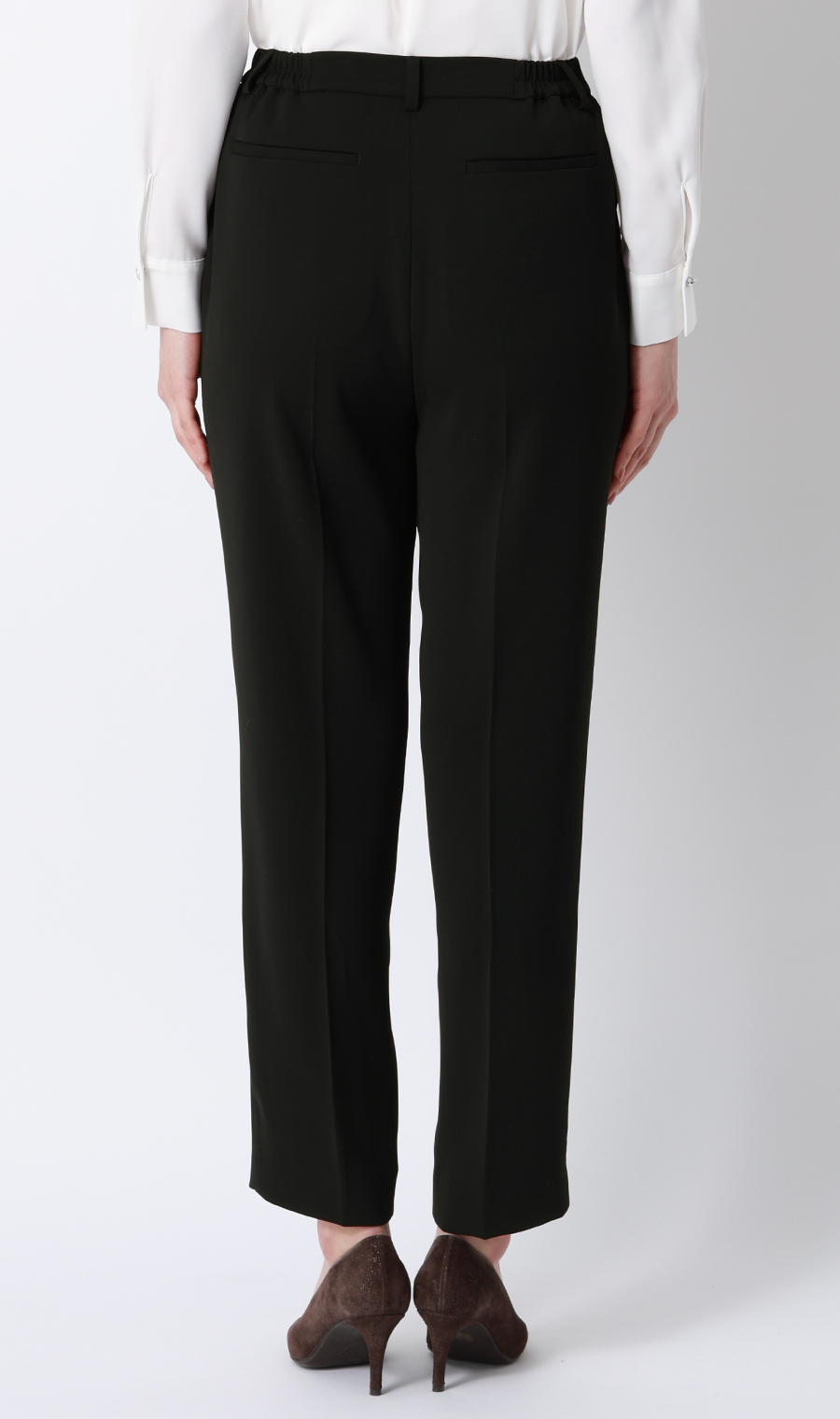 わたしの推しパン【テーパードパンツ】【裾上げ済み】 ブラック S