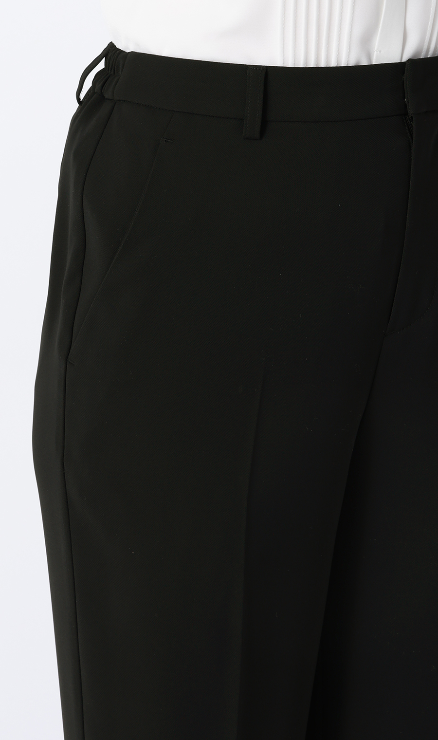 わたしの推しパン【テーパードパンツ】【裾上げ済み】 ブラック S