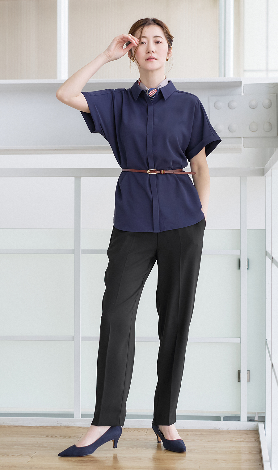 わたしの推しパン【テーパードパンツ】【裾上げ済み】 ブラック S