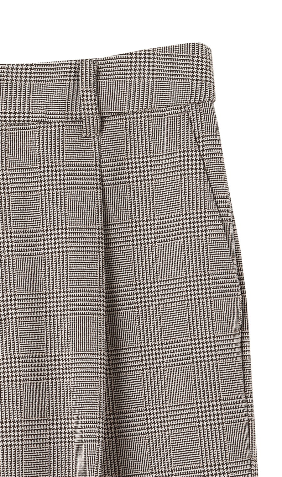 ワンタックセミワイドパンツ【裾上げ済み】 グレー S