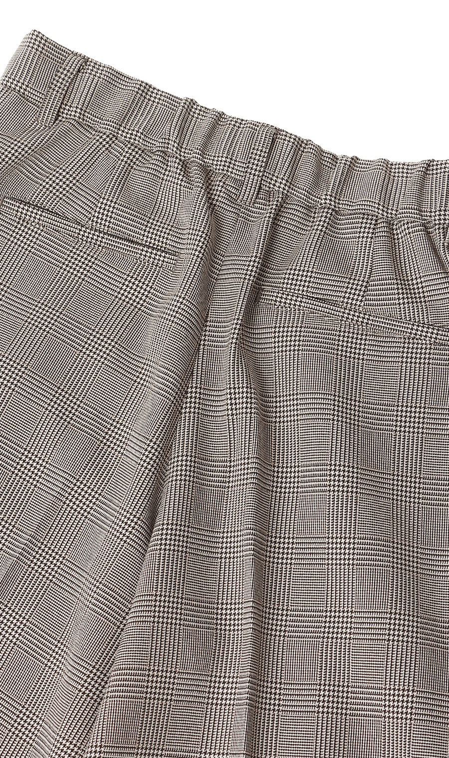 ワンタックセミワイドパンツ【裾上げ済み】 グレー S