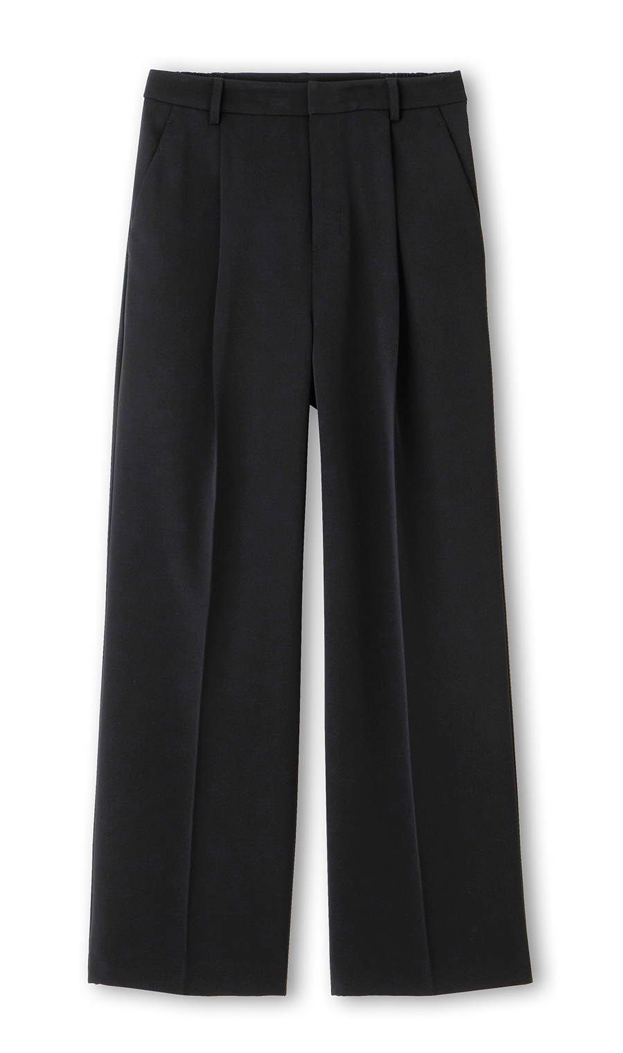 わたしの推しパン【ワイドパンツ】【裾上げ済み】 ブラック S