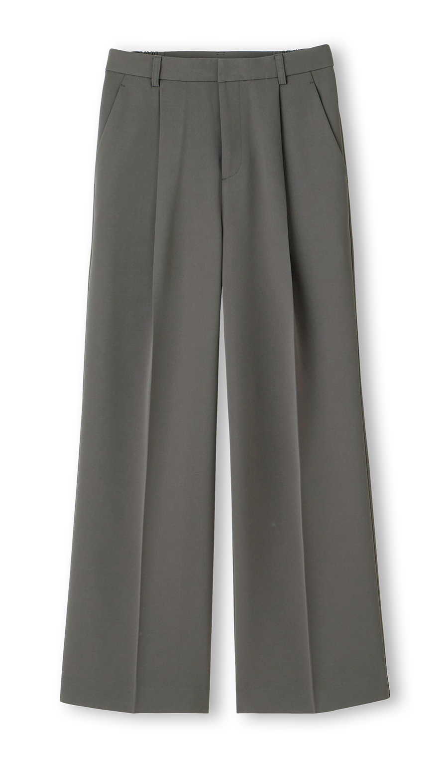 わたしの推しパン【ワイドパンツ】【裾上げ済み】 チャコール S