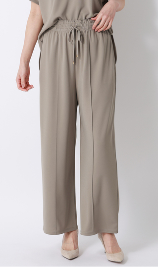 ドローコードワイドパンツ【涼】【セットアップ着用可】【裾上げ済み】