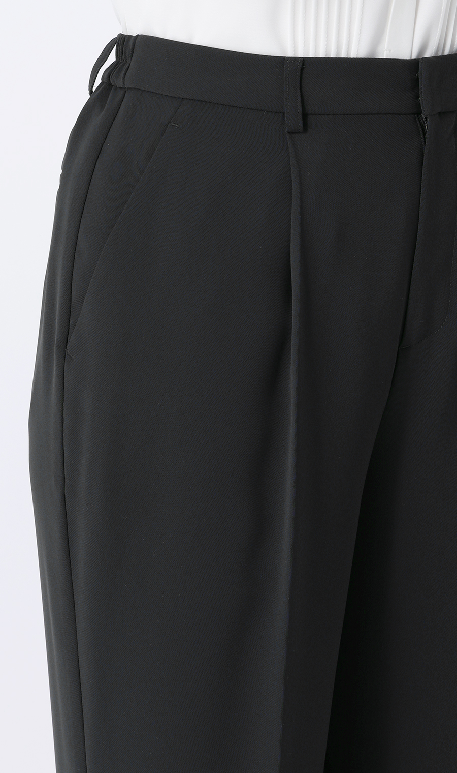 わたしの推しパン【ワイドパンツ】【裾上げ済み】 ネイビー S