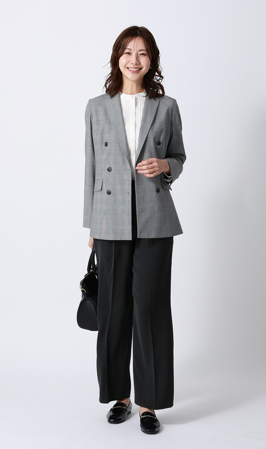 わたしの推しパン【ワイドパンツ】【裾上げ済み】 ネイビー S