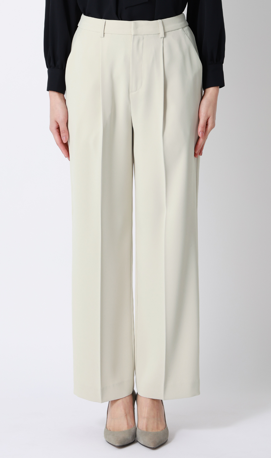 わたしの推しパン【ワイドパンツ】【裾上げ済み】 オフ S