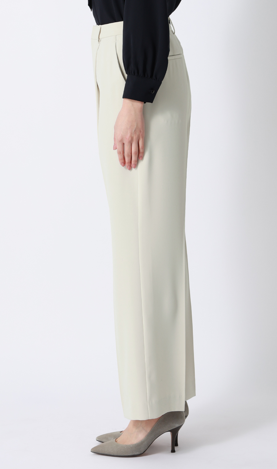 わたしの推しパン【ワイドパンツ】【裾上げ済み】 オフ S