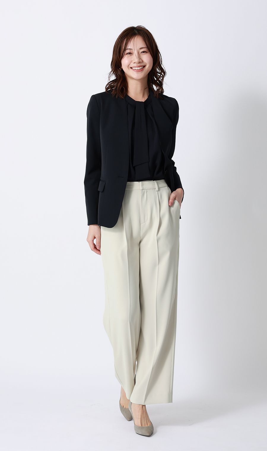 わたしの推しパン【ワイドパンツ】【裾上げ済み】 オフ S