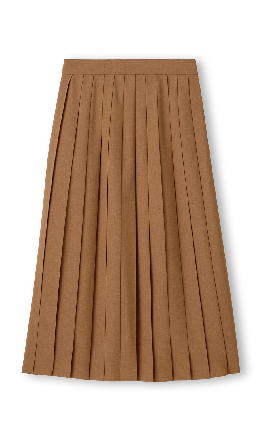 プリーツスカート【セットアップ着用可】 ブラウン S