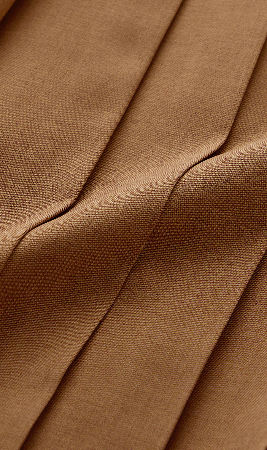 プリーツスカート【セットアップ着用可】 ブラウン S