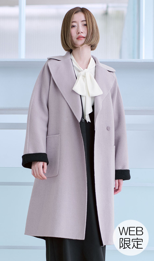 □ガウン風リバーコート【WEB限定】 (EACR5133-91) | ANCHOR