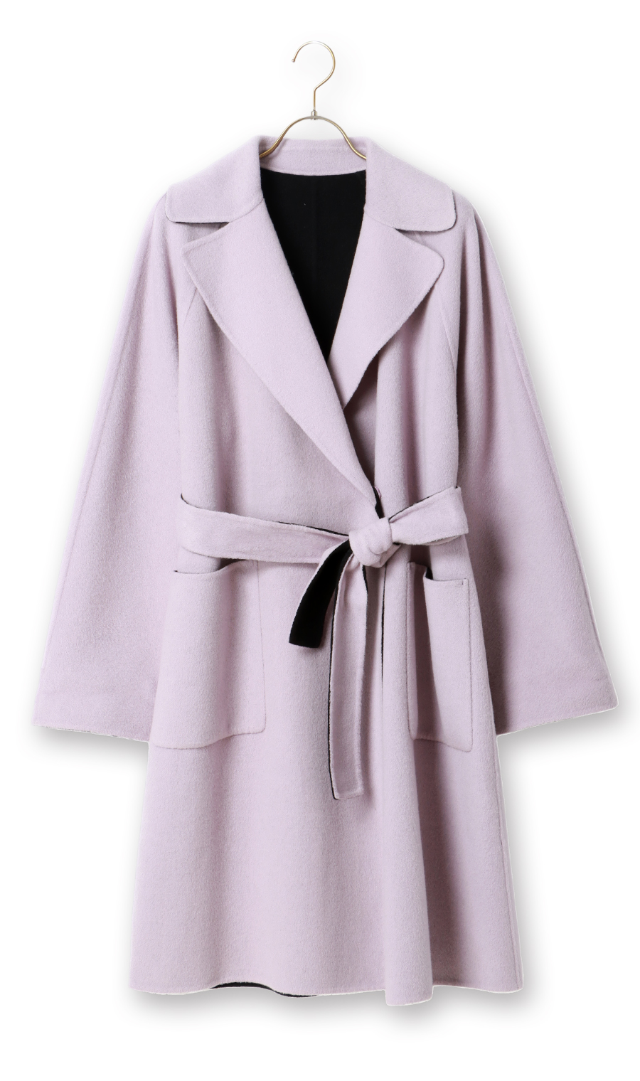 アナイ 現行タグ リバーシャルムフードコート ラベンダー M ベルト ガウン アナイ 現行タグ リバーシャルムフードコート ラベンダー M