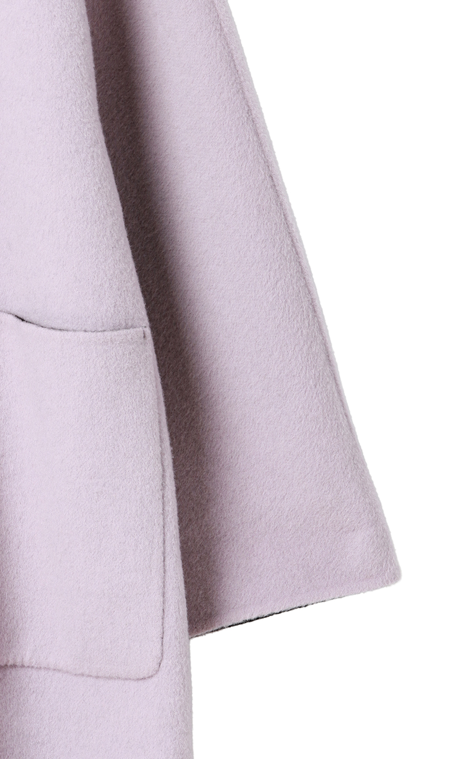 ベルト付きビックカラーコート【カシミヤ混ウール】【WEB限定】 パープル M