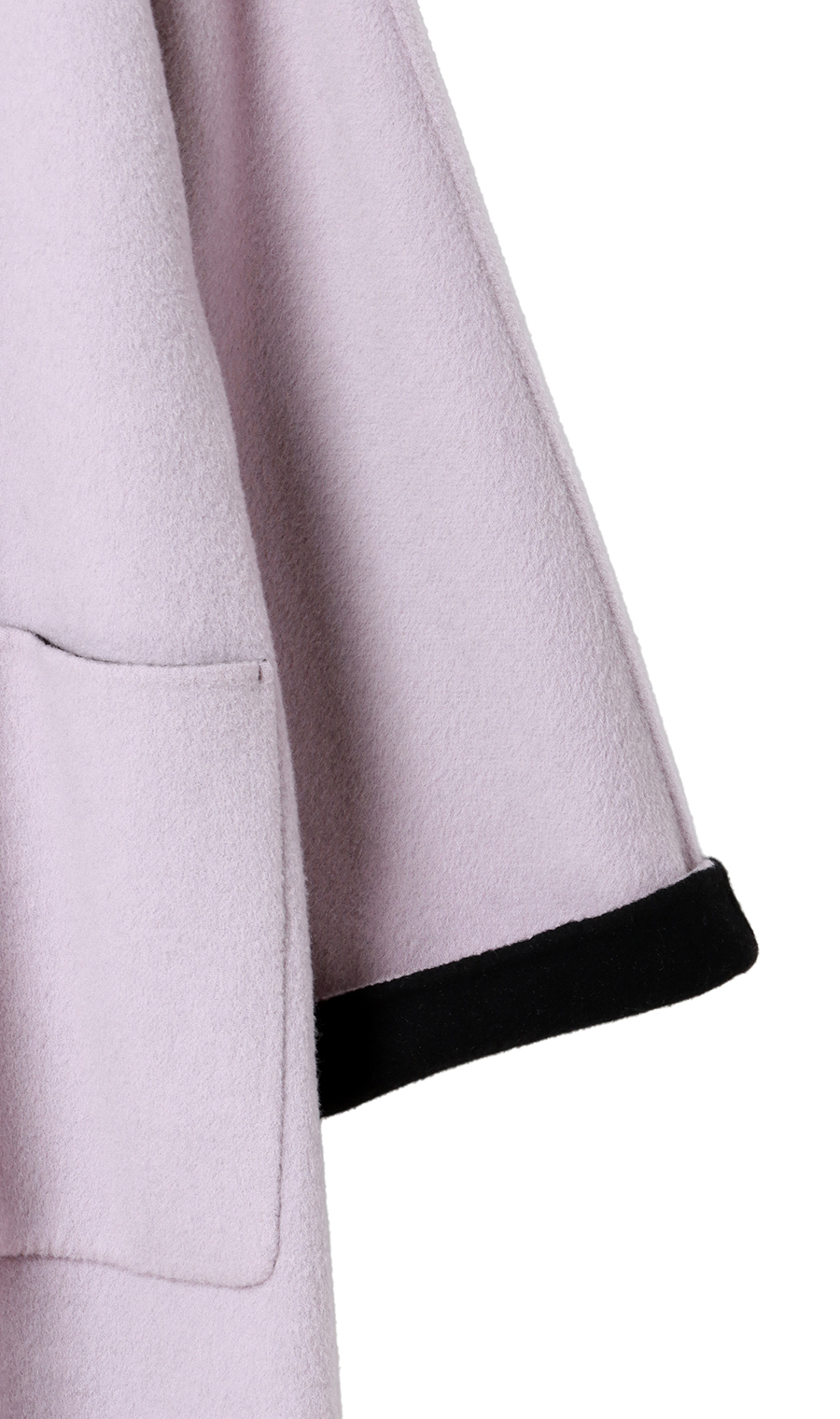 ベルト付きビックカラーコート【カシミヤ混ウール】【WEB限定】 パープル M