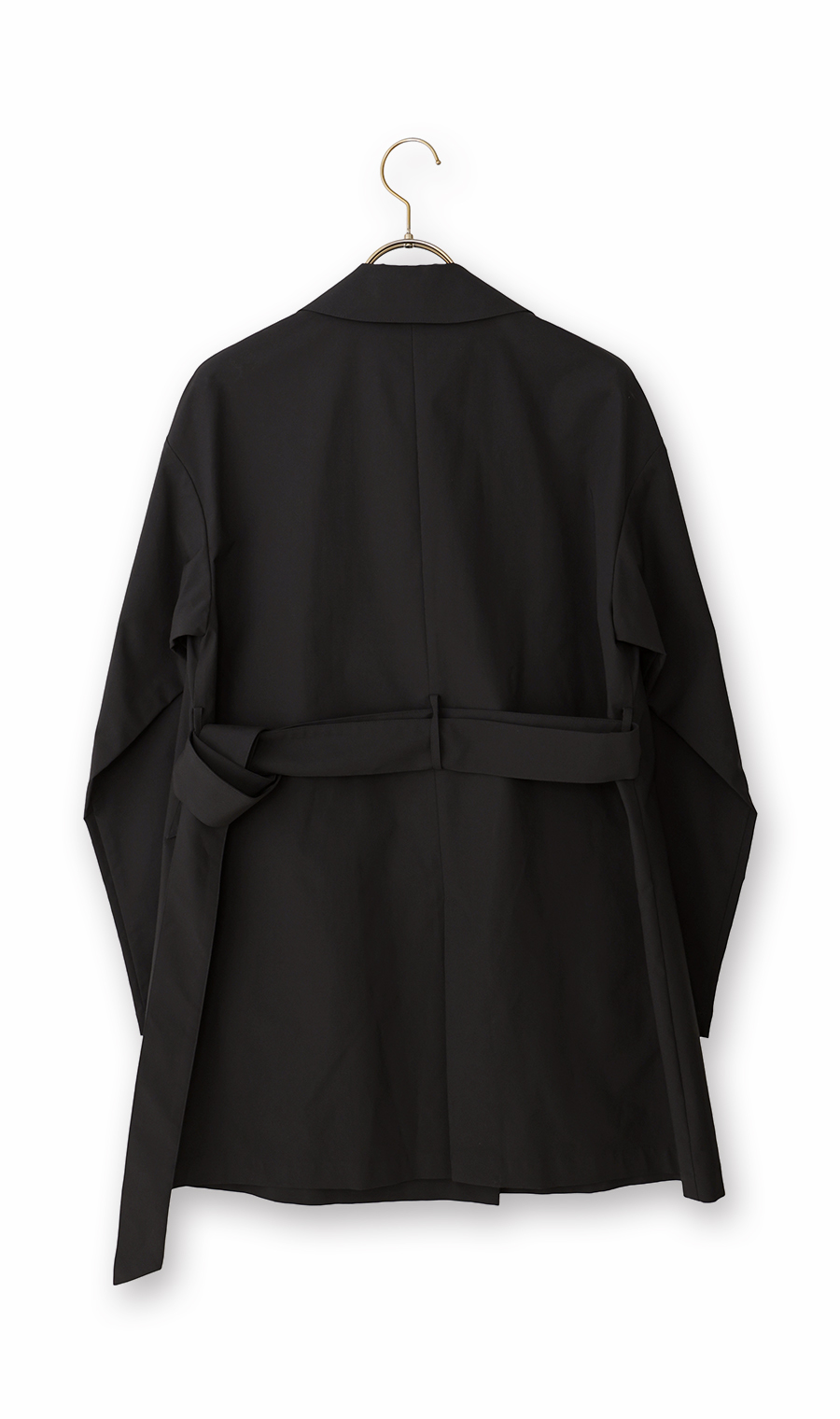 ゼロプレッシャートレンチコート【ミドル丈】 ブラック M