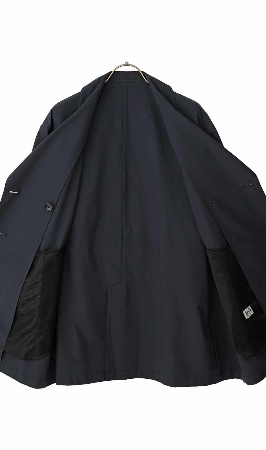 ゼロプレッシャートレンチコート【ミドル丈】 チャコール M