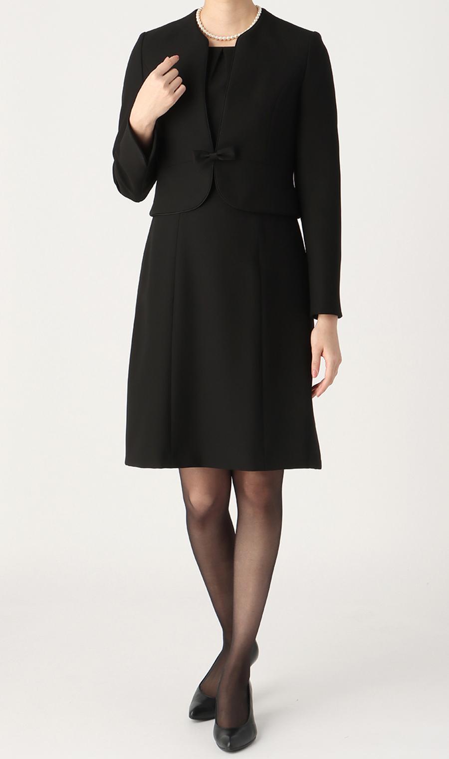 ノーカラーアンサンブル《クイーン》 ブラック 17