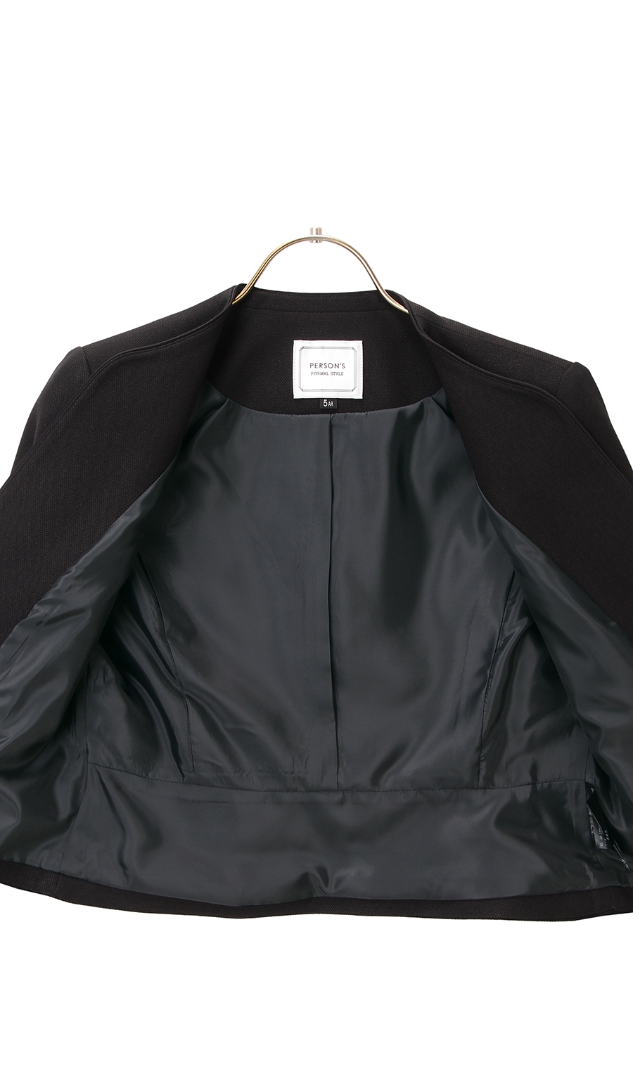 ノーカラーアンサンブル《クイーン》 ブラック 17