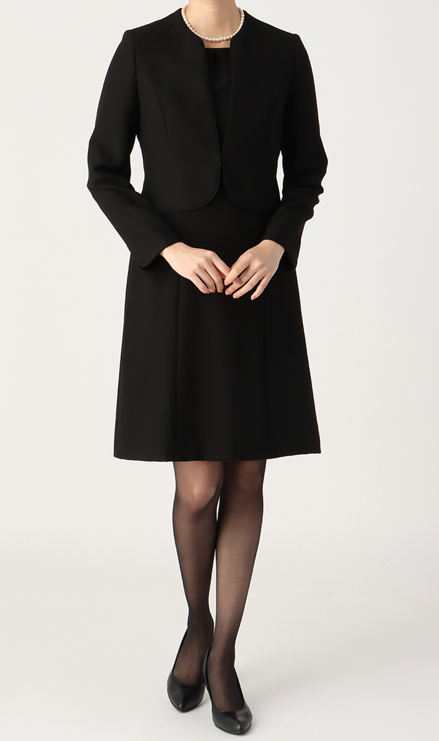 ノーカラーアンサンブル《クイーン》 ブラック 17