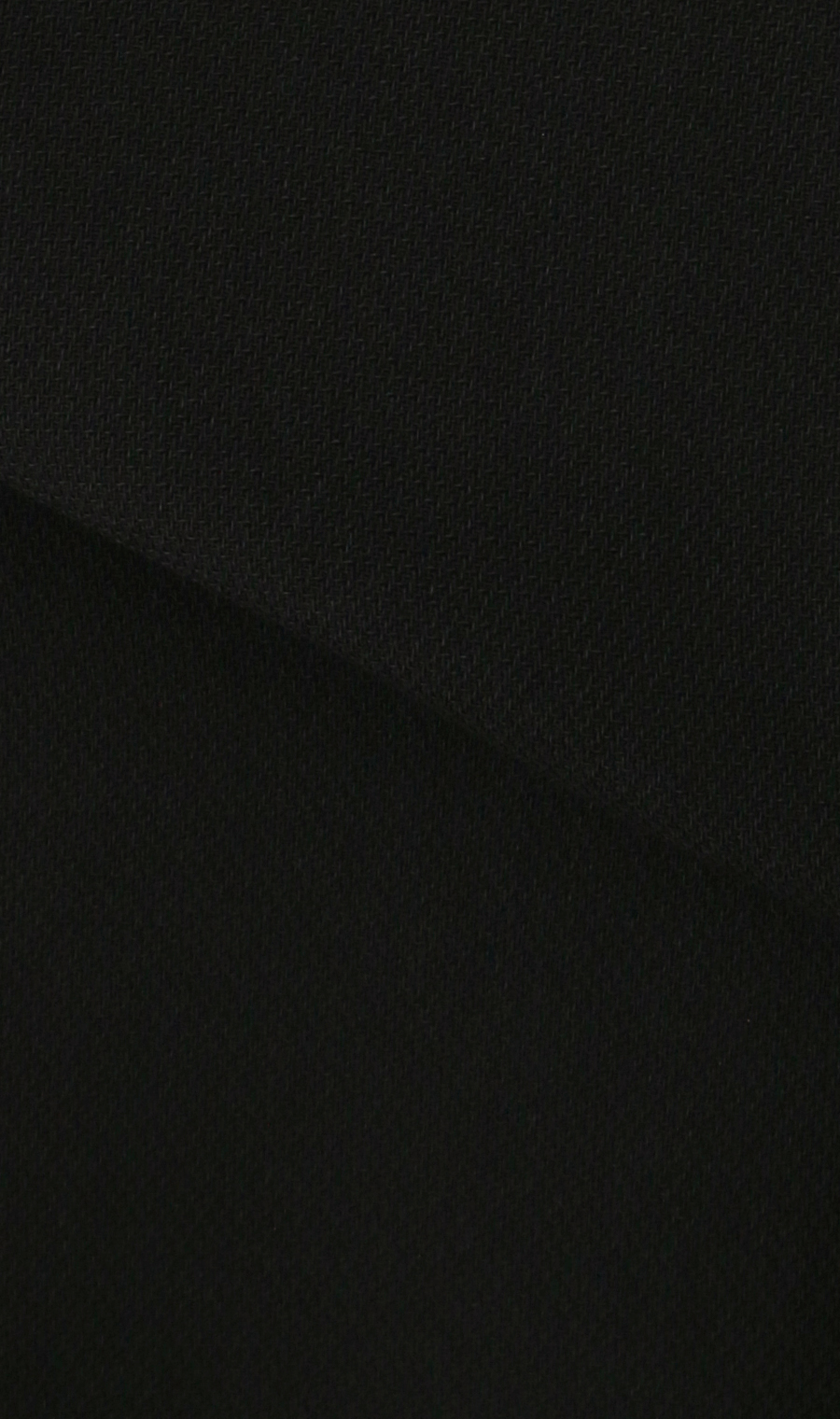 No-collar chiffon ruffle ensemble [petite size] [washable] Black 9P