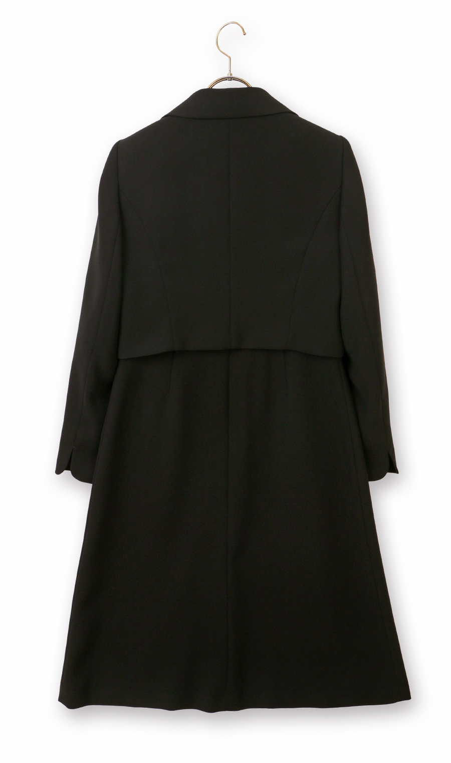 襟付きボレロアンサンブル ブラック 5号