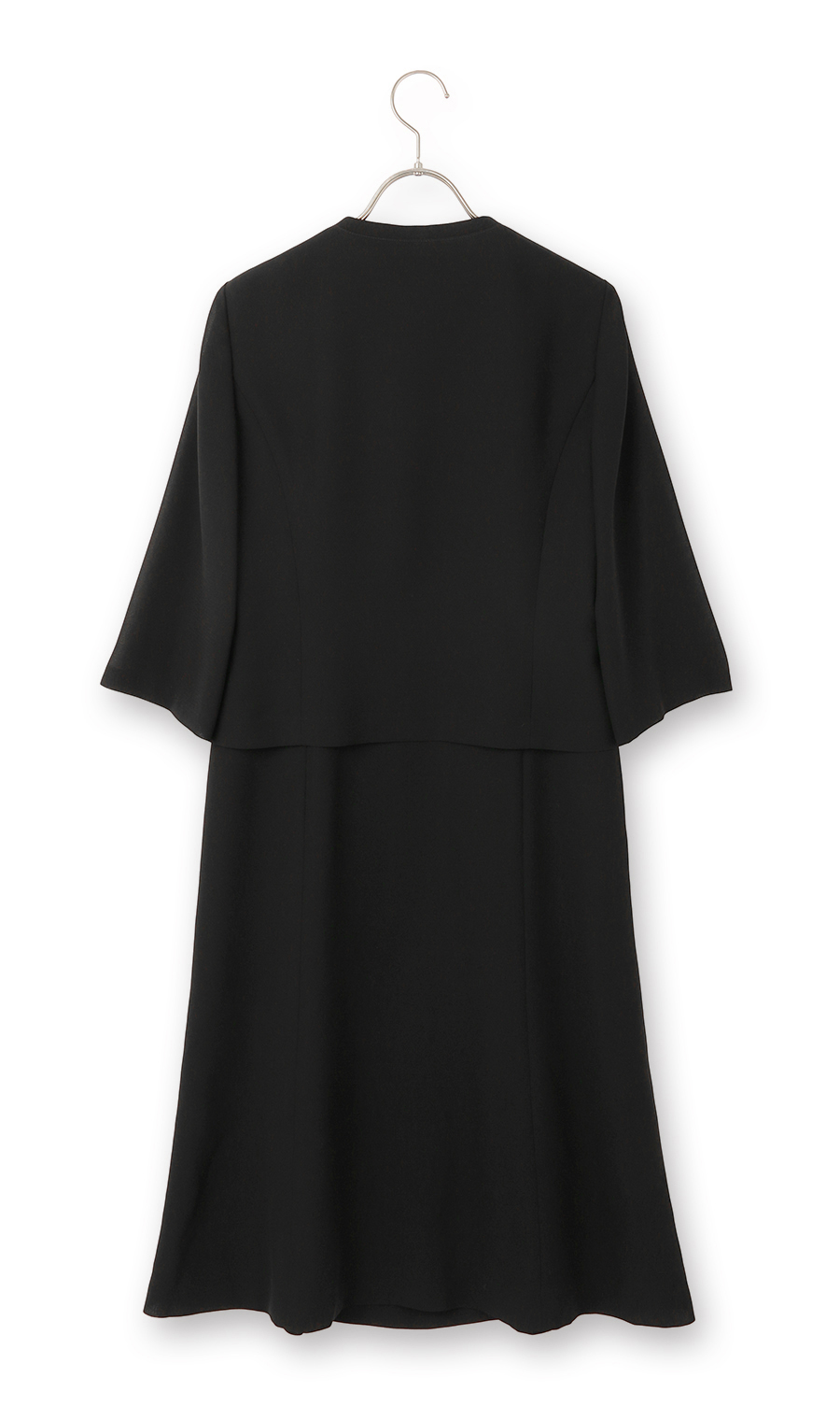 Two-piece style front-opening dress [Cool] [Summer formal] Black Size 7
