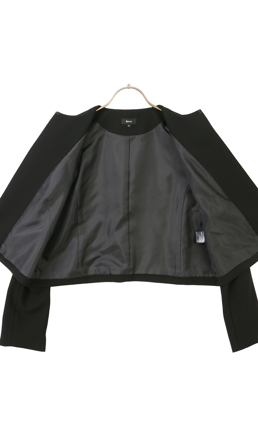 ノーカラーアンサンブル ブラック 7号