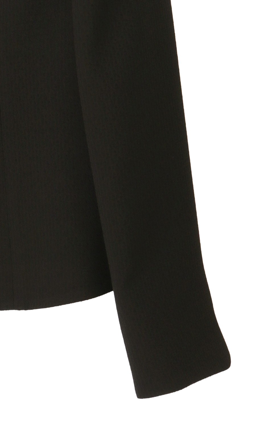 タックフリルカラーアンサンブル【前開き】【米沢織】 ブラック 9号