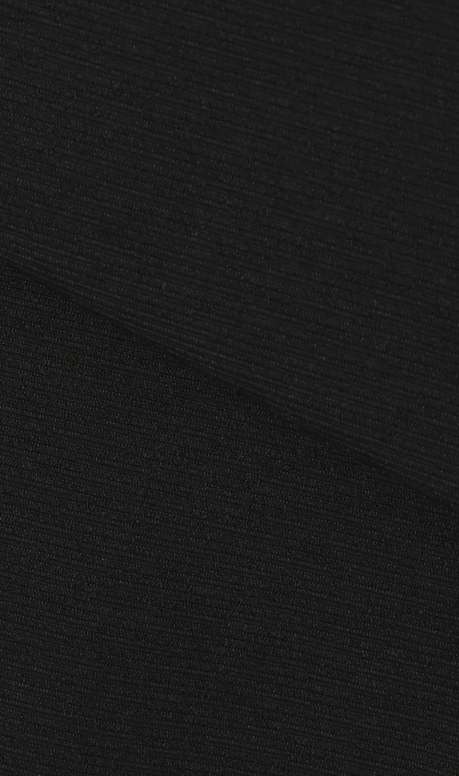 Satin-trimmed stand-collar ensemble [front opening] [Yonezawa weave] Black, size 9