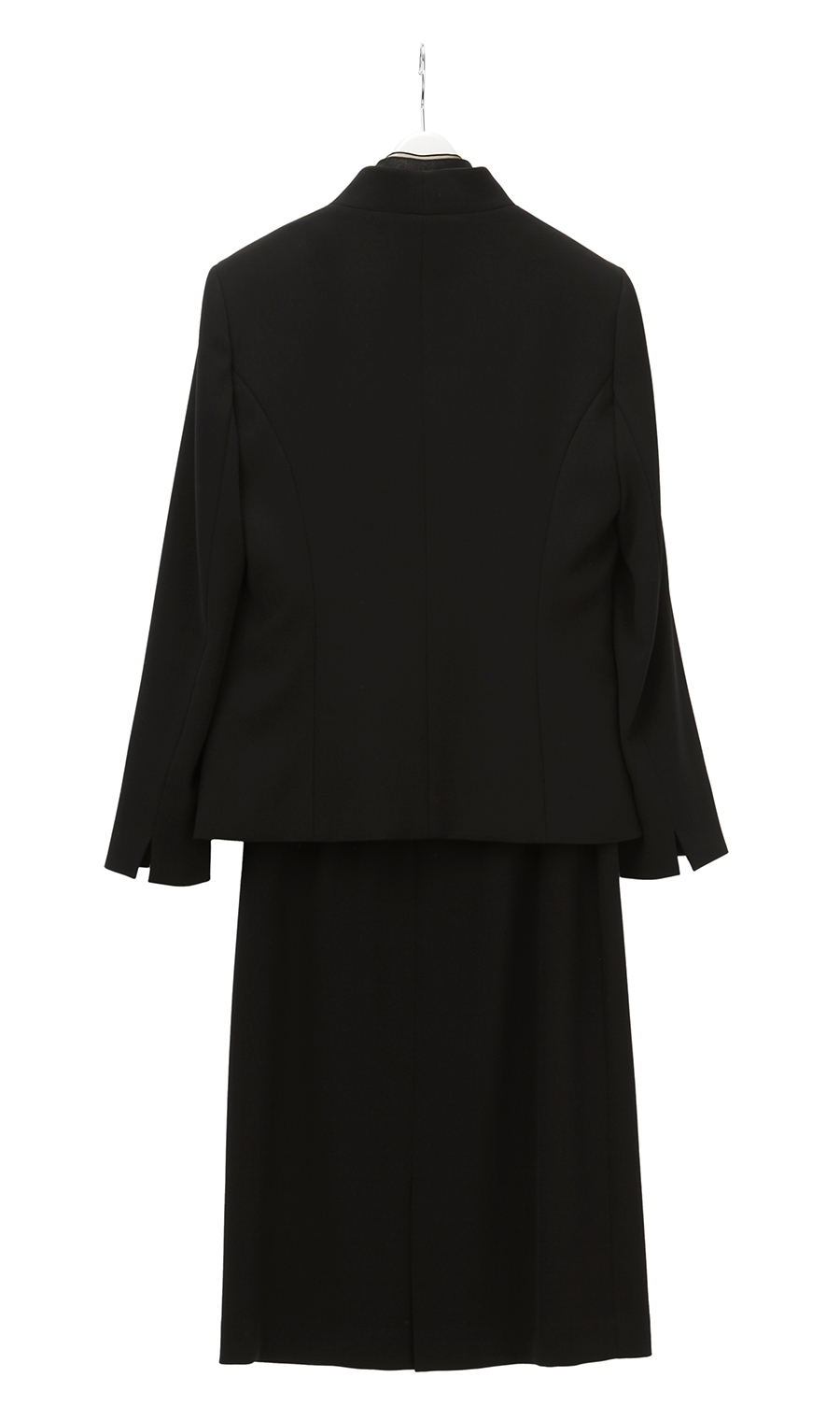 スタンドカラーフォーマルスーツ《4点セット》 ブラック 9号