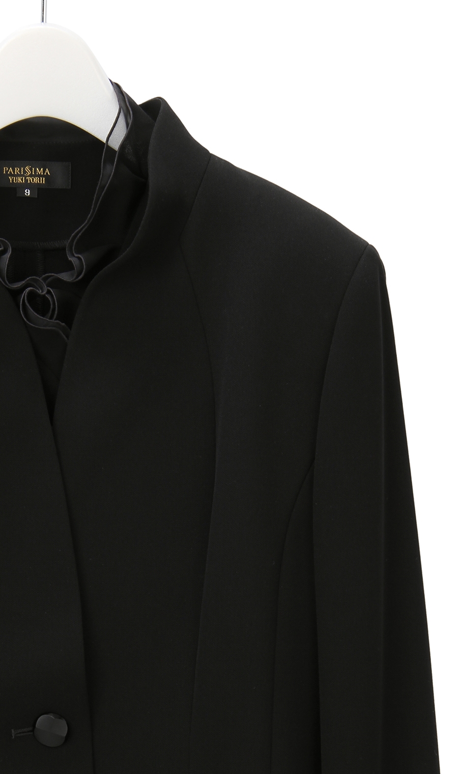 スタンドカラーフォーマルスーツ《4点セット》 ブラック 9号