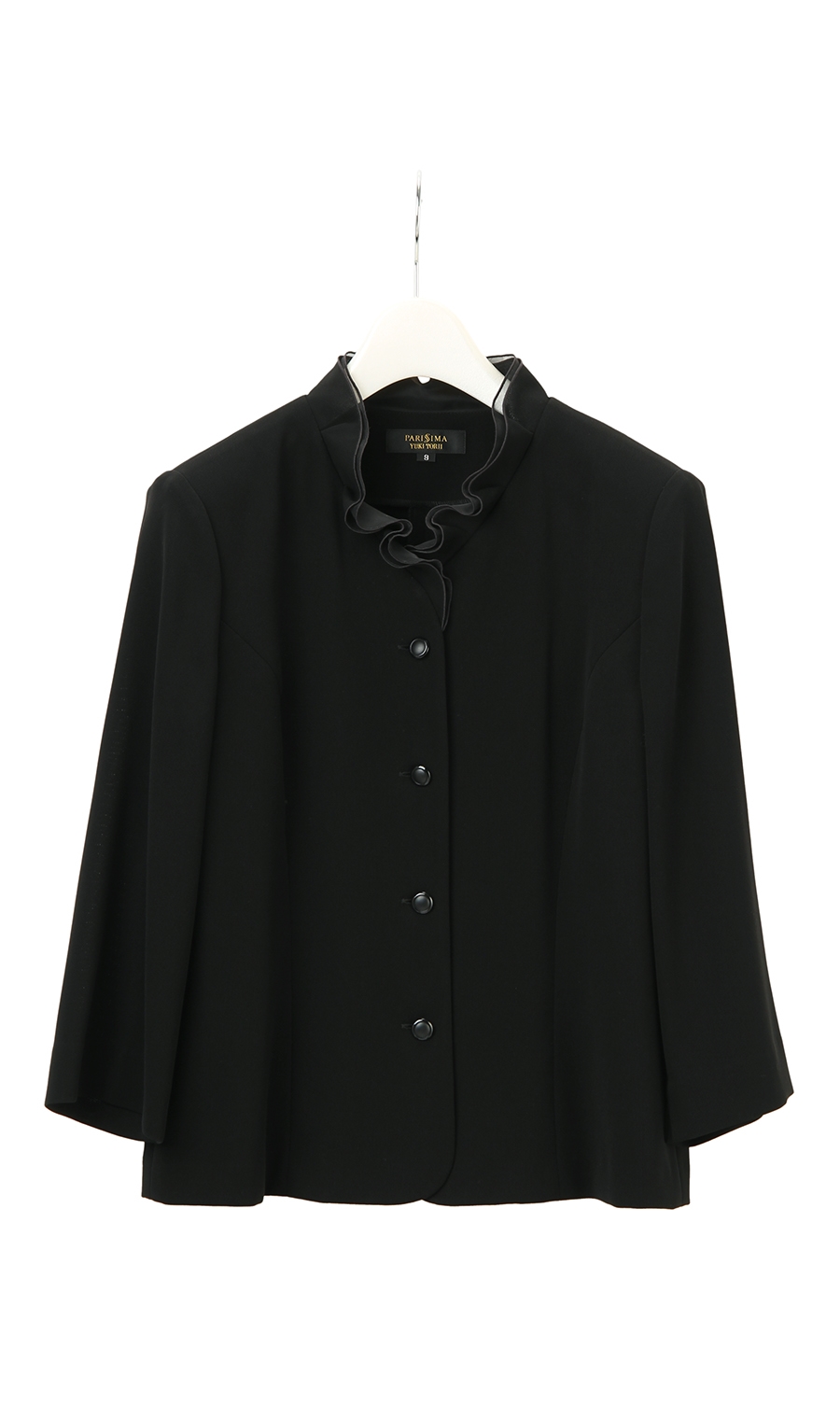 スタンドカラーフォーマルスーツ《4点セット》 ブラック 9号