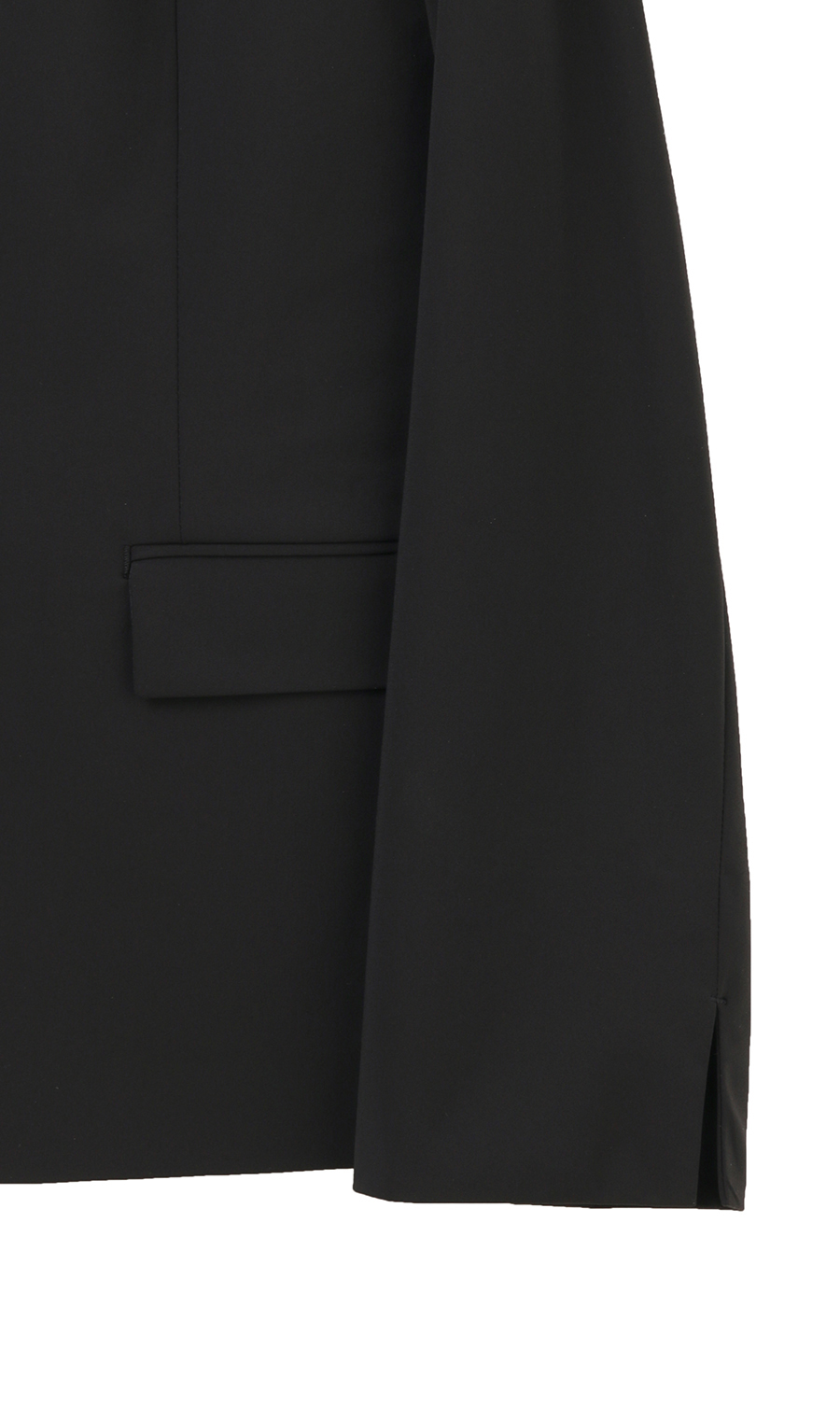 【訳アリ商品】フロントホックVカラージャケット【ウォッシャブル】【セットアップ着用可】 ブラック 5号