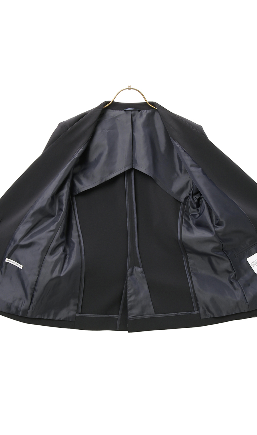 【訳アリ商品】Vカラー1つボタンジャケット【ウォッシャブル】【セットアップ着用可】 ネイビー 3号