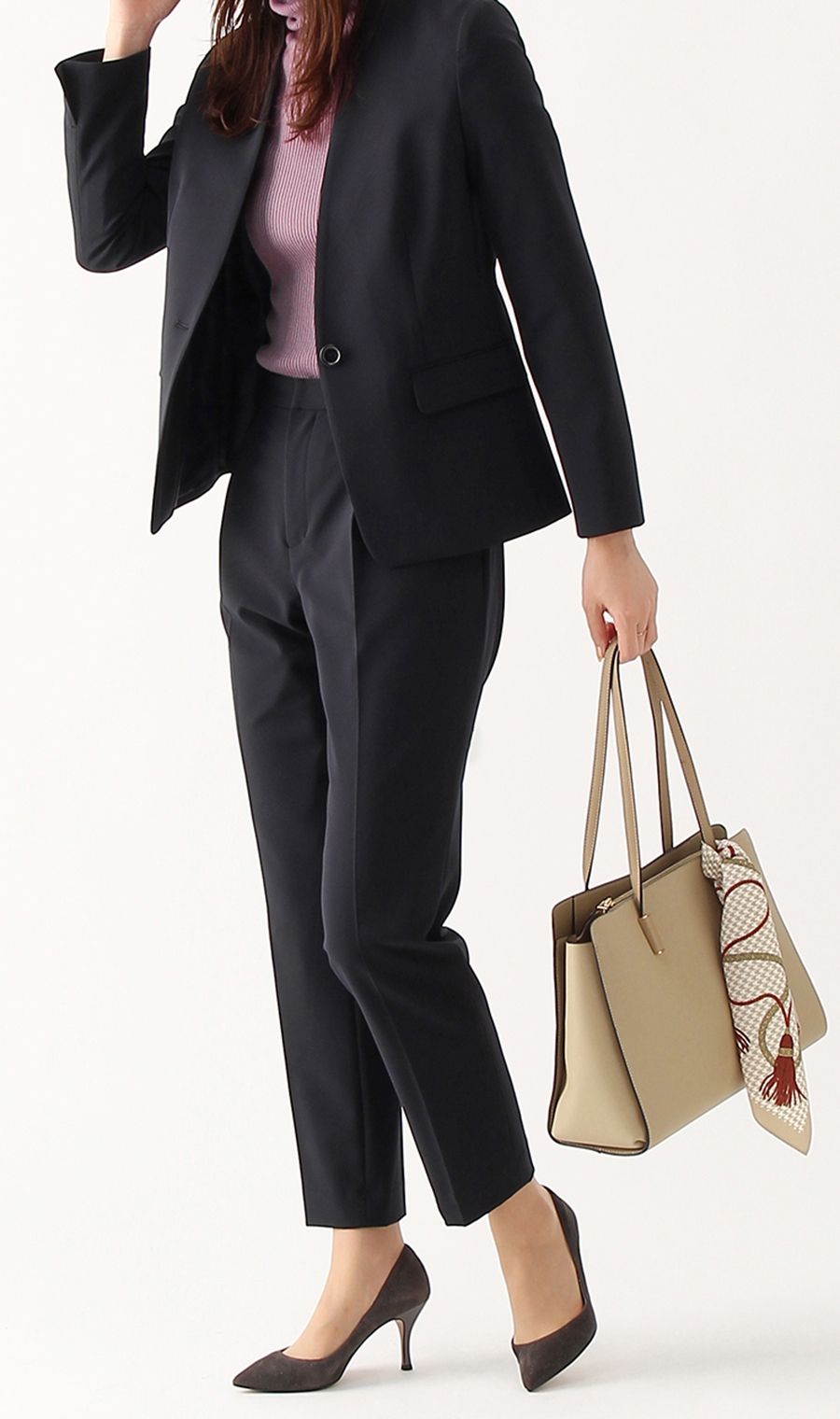 【訳アリ商品】Vカラー1つボタンジャケット【ウォッシャブル】【セットアップ着用可】 ネイビー 3号