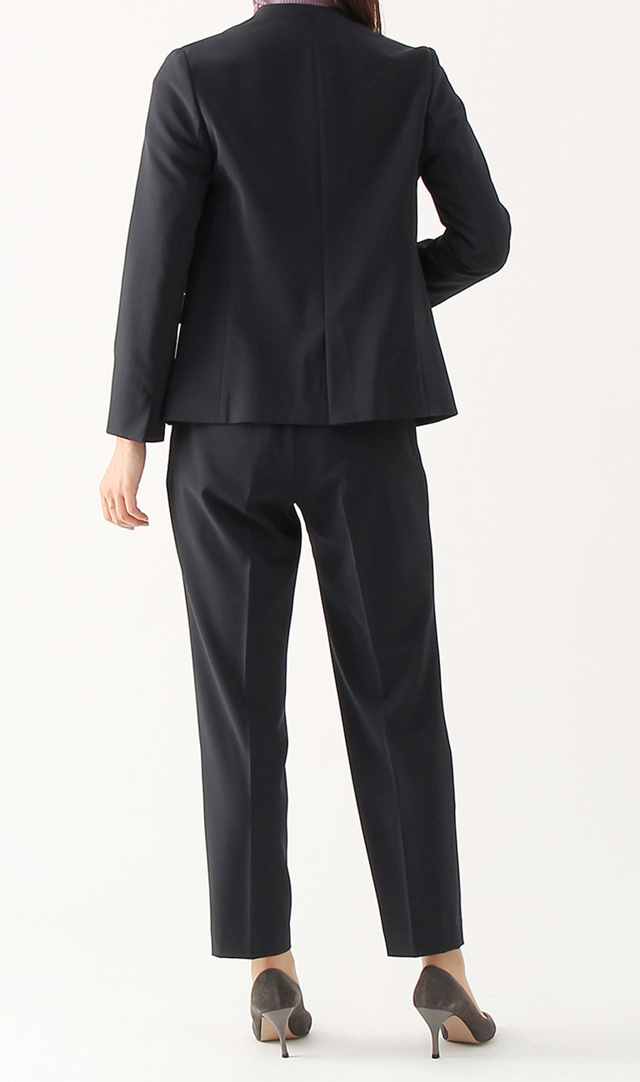 【訳アリ商品】Vカラー1つボタンジャケット【ウォッシャブル】【セットアップ着用可】 ネイビー 3号