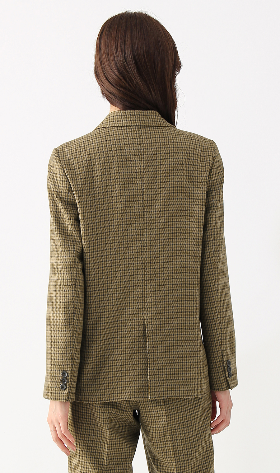 【訳アリ商品】6ボタンダブルジャケット【セットアップ着用可】 ブラウン 5号