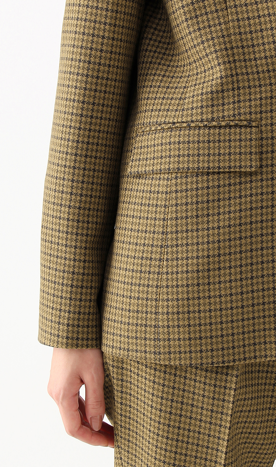 【訳アリ商品】6ボタンダブルジャケット【セットアップ着用可】 ブラウン 5号