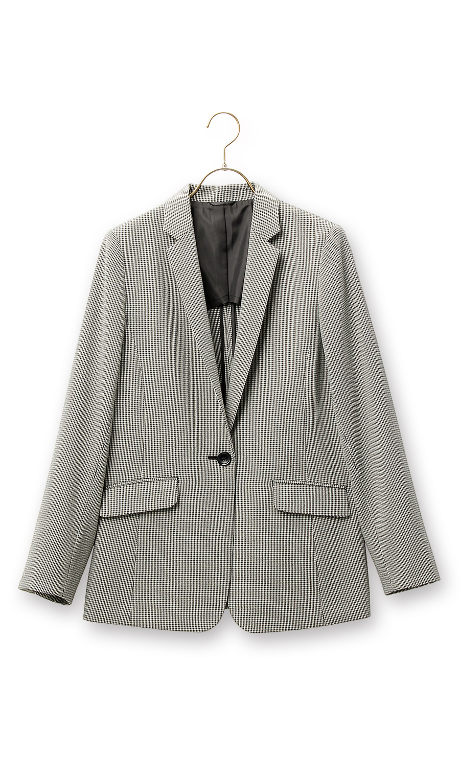 【訳アリ商品】1ボタンテーラードジャケット【セットアップ着用可】 グレー 5号